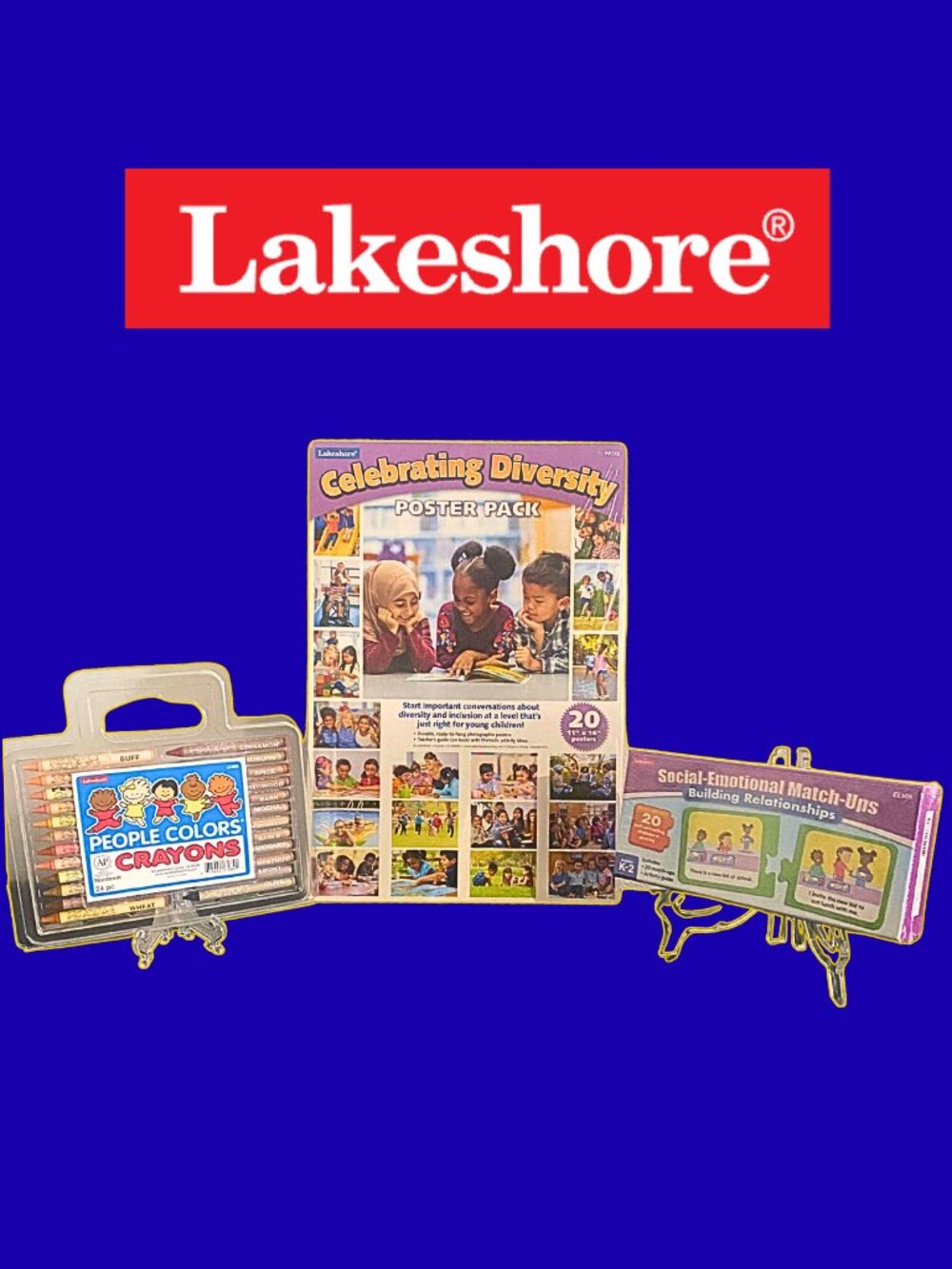 BRAND NEW Lakeshore Diversity & Relationships Classroom Bundle – 3 Pc Set